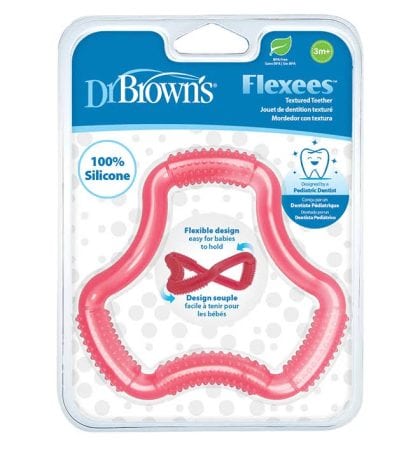Dr Brown's Κρίκος οδοντοφυΐας Flexees Ροζ