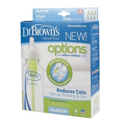 Dr Brown's Τριπλή συσκευασία Μπιμπερό πλαστικό Options 250 ml