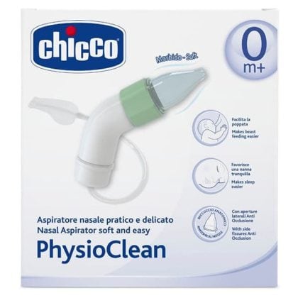 CHICCO PhysioClean Κιτ Αναρρόφησης Αποφρακτήρας Μύτης 0m+