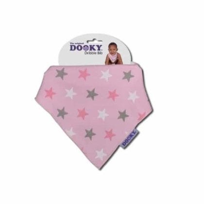 Dooky Pink Stars Σαλιάρα Μπαντάνα