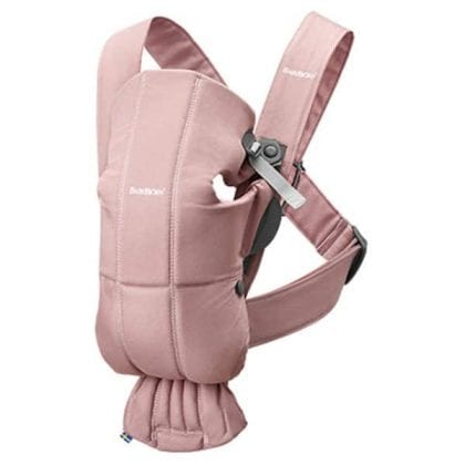 BabyBjörn Mini μάρσιπος Cotton Dusty pink
