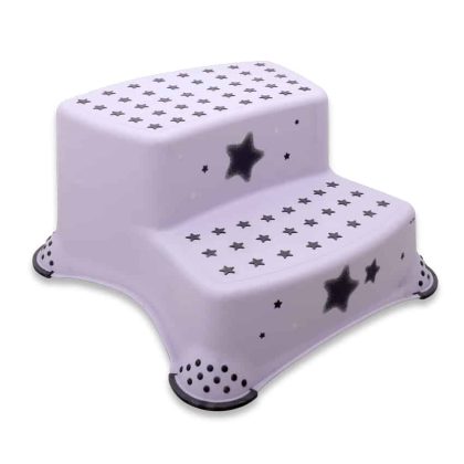 Keeeper Σκαλοπάτι Βοηθητικό Μπάνιου Διπλό Stars White
