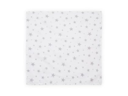 Lorelli Πάνα Φασκιώματος από Μουσελίνα 80x80cm Grey Stars