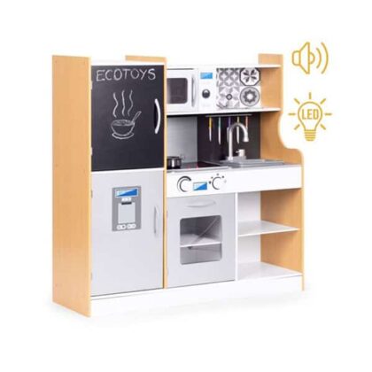 EcoToys Μεγάλη Ξύλινη Κουζίνα XXL
