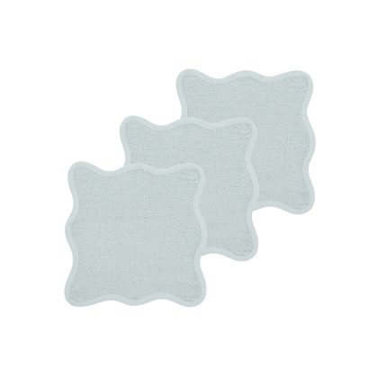 Meyco 3-pack Λαβέτες Wavy – Grey Blue – 30x30cm