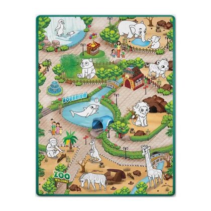Ricokids Χαλάκι Ζωγραφικής 2 σε 1 Zoo