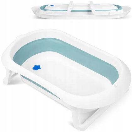 Ricokids Πτυσσόμενη μπανιέρα για μωρά σε χρώμα λευκό σε Μπλε 82x50x21,5cm