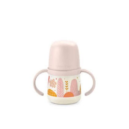 Suavinex Μπουκάλι Εκπαιδευτικό με λαβές 150ml +6μ Dream Pink