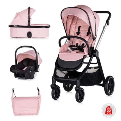 Chipolino Marbella Πολυκαρότσι 3 Σε 1 Pink Marshmallow