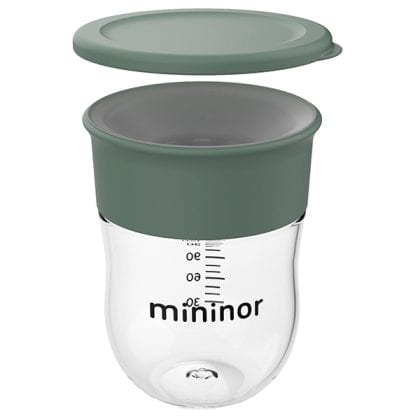 Mininor Παιδικό Ποτηράκι Εκπαίδευσης 360° – 220ml Willow Green
