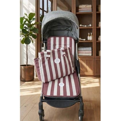 Baby Pasitos Σετ Κάλυμμα Καροτσιού Αντιιδρωτικό Και Ασορτί Τσάντα Granate