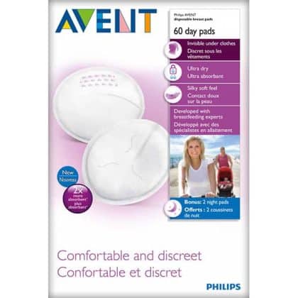 Philips Avent 60 επιθέματα στήθους ημέρας μίας χρήσης