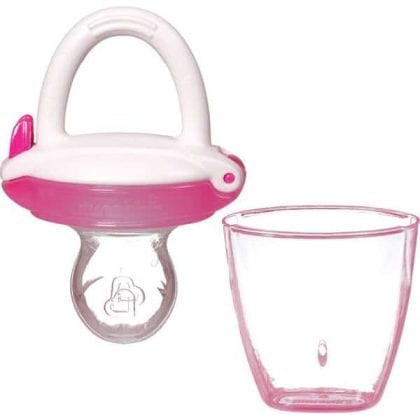 Munchkin Baby Food Feeder Θήκη σιλικόνης Μεταφοράς & Αποθήκευσης Τροφών Ροζ