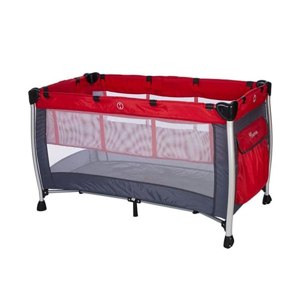 Baby Adventure Παρκοκρέβατο 2 Θέσεων Grey Red 60*120cm