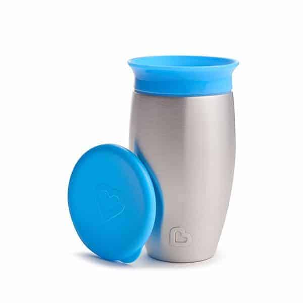 Munchkin Miracle Stainless Cup 296ml Ανοξείδωτο Ισοθερμικό Κύπελλο 12m+Blue