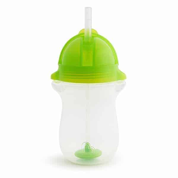 Munchkin Ποτήρι με Καλαμάκι & Βαρίδι Tip & Sip Tall 296ml. Green