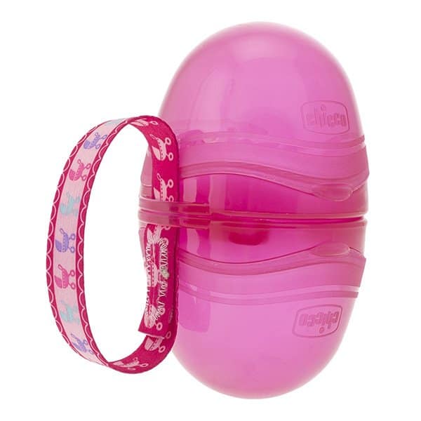 Chicco Διπλή Θήκη Πιπίλας Ροζ