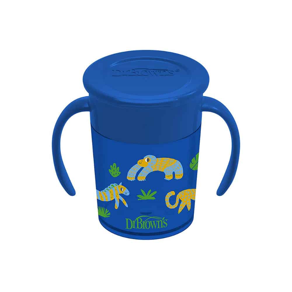 Dr Brown's Κύπελλο Cheers 360° Με Λαβές Σιέλ 200ml