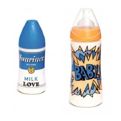 Suavinex ΣΕΤ Μπιμπερό πλαστικό 270ml και 360ml + πιαστράκι πετσετούλας φαγητού