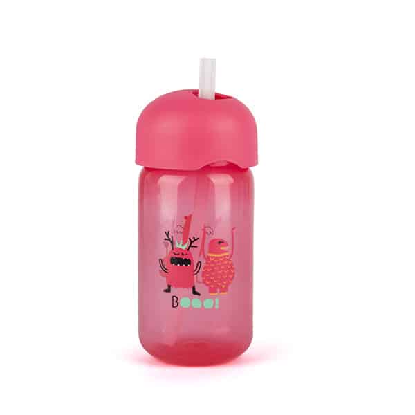 Suavinex Παγούρι με Καλαμάκι Σιλικόνης Booo! 340ml.