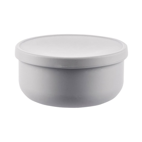 Zopa Μπολ Σιλικόνης Με Καπάκι Dove Grey
