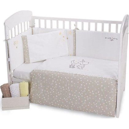 Kikka Boo Σετ Προίκας Κούνιας Little Dreamer Stars 6 Τεμάχια 70х140