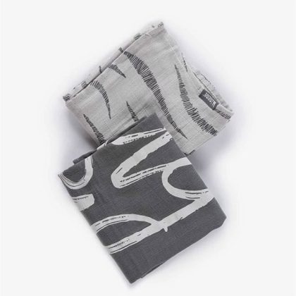 Πάνες bamboo Minene Hug Me Light Grey σετ των 2