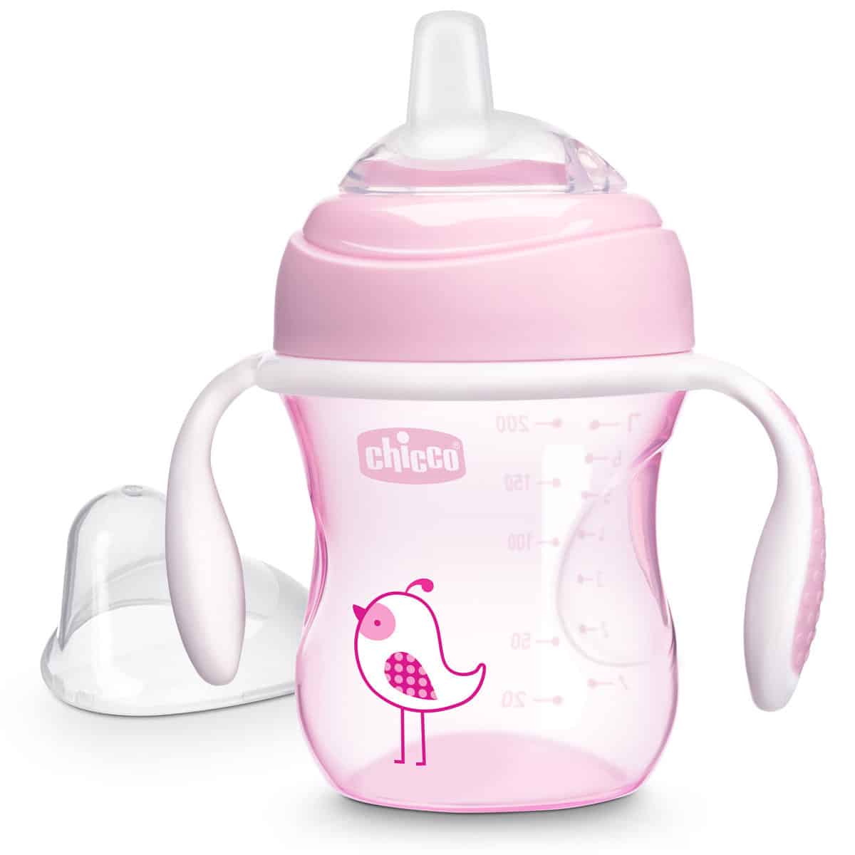 Chicco Transition Cup Pink 4m+ 200ml