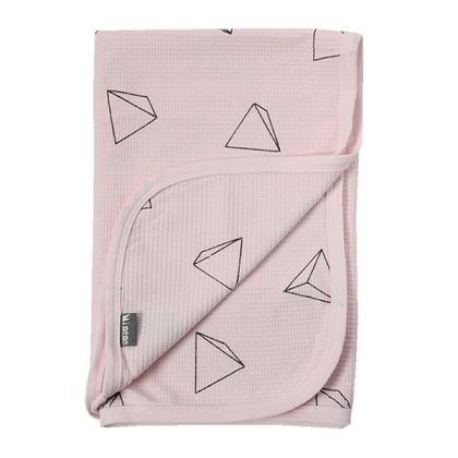 Minene Πικέ Κουβέρτα 3D Stars Pink