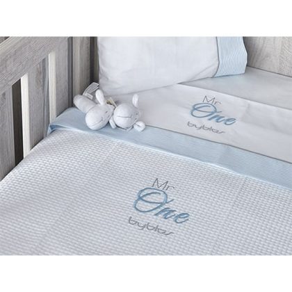 Byblos Κουβέρτα πικέ One Blue des.82