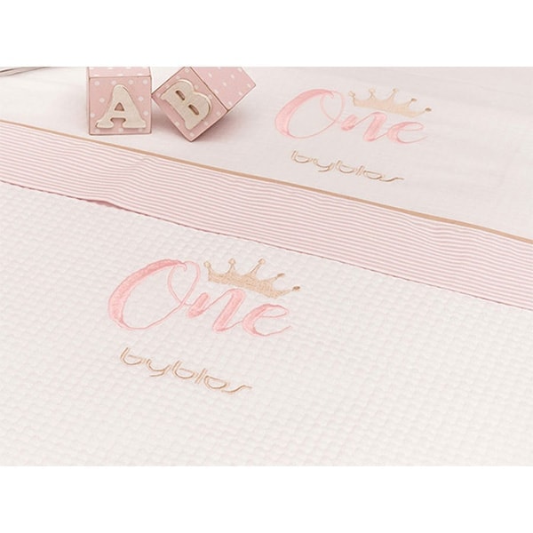 Byblos Κουβέρτα πικέ One pink des.83