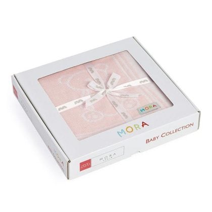 Mora Chispas Κουβέρτα αγκαλιάς 075×100 Pink 100% cotton