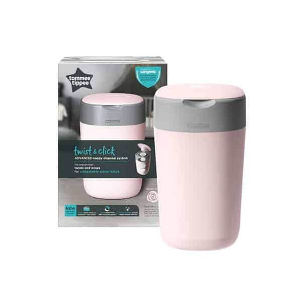 Tommee tippee® Twist and Click Κάδος Απόρριψης Παιδικής Πάνας + 1 Κασσέτα με Ανταλλακτικές Σακούλες