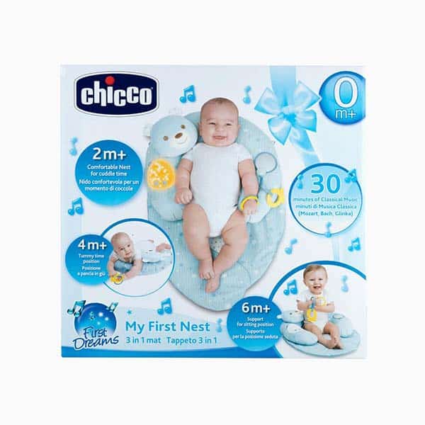 Chicco My First Nest Φωλιά Χαλάκι 3 σε 1 Blue