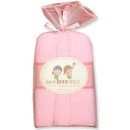 Gamberritos Πάνες μουσελίνα 80 x 80 cm, σετ των 3 Ροζ