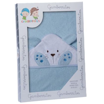 Gamberritos Μπουρνούζι Τριγωνακι Rabbit Γαλαζιο