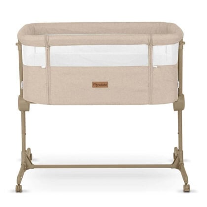 Nukido λίκνο συγκοίμησης με ρόδες Beige Melange