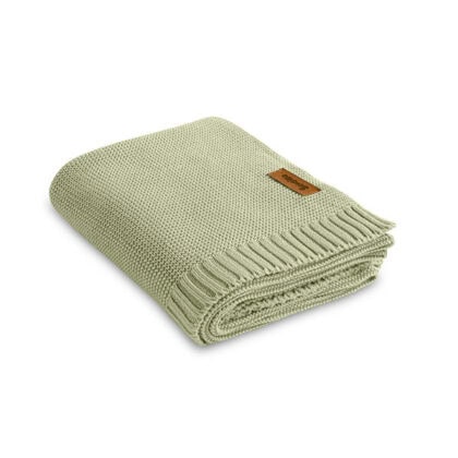 Sensillo Kουβέρτα Bamboo Cotton πλεκτή 80Χ100 Olive