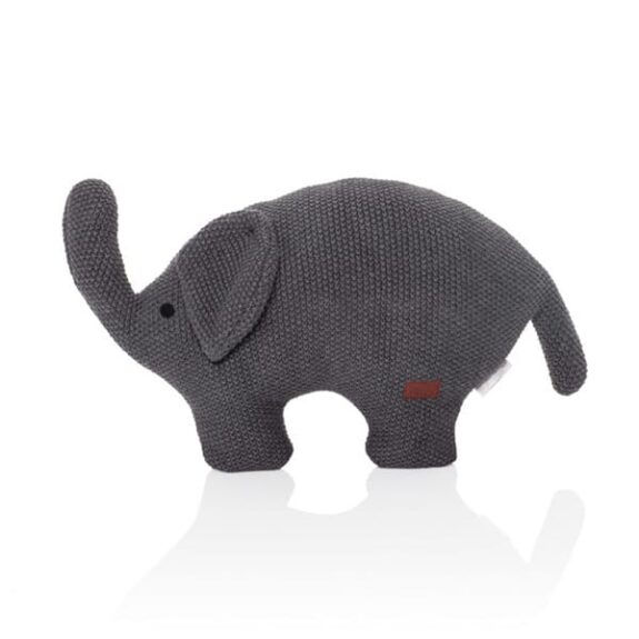 Zopa Πλεκτό Βαμβακερό Παιχνίδι Αγκαλιάς Elephant Dark Grey