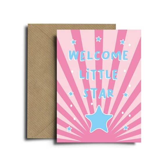 Spread The Magic Ευχετήρια Κάρτα Welcome Little Star