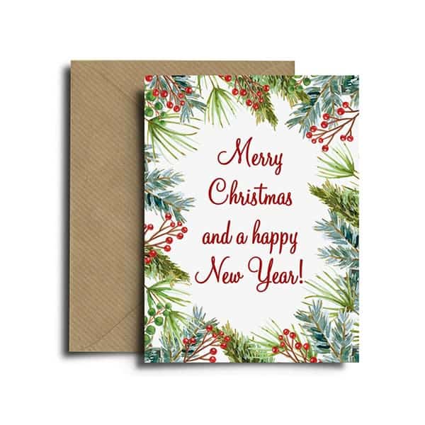 Spread The Magic Ευχετήρια Κάρτα CHRISTMAS FLOWERS