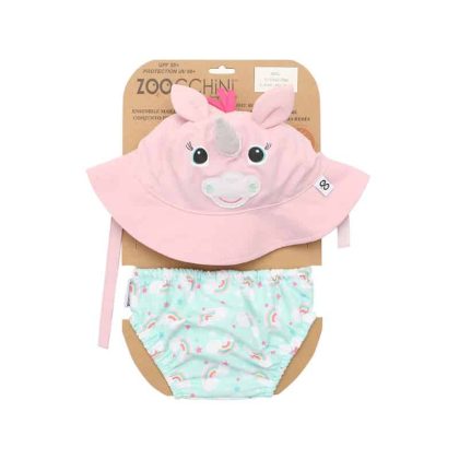 Zoocchini Σετ Μαγιό και Καπέλο UPF50+ Unicorn 12-24m