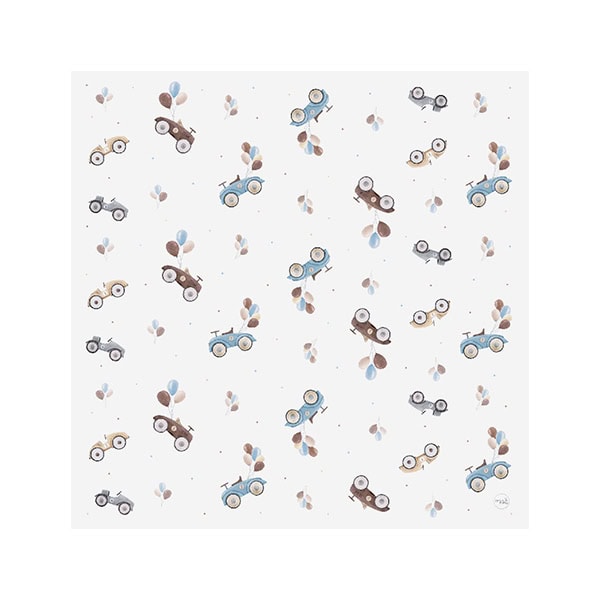 Ceba Baby Χαλάκι PVC Για Καρέκλα Φαγητού Less Mess Mat Retro Cars