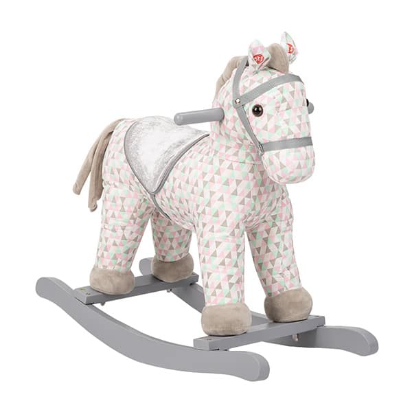 KikkaBoo Λούτρινο Κουνιστό Αλογάκι με Ήχους White Horse