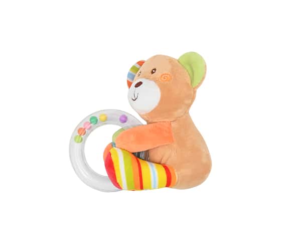 Lorelli Κουδουνίστρα με Λούτρινο Ζωάκι Bear