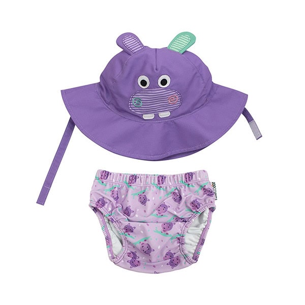 Zoocchini Σετ Μαγιό και Καπέλο UPF50+ Hippo 12-24M
