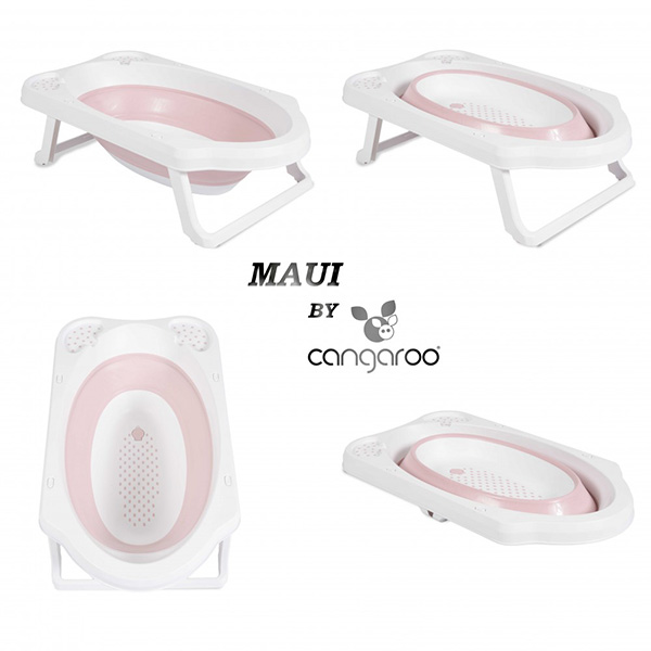 Cangaroo Maui Μπανιέρα πτυσσόμενη Pink