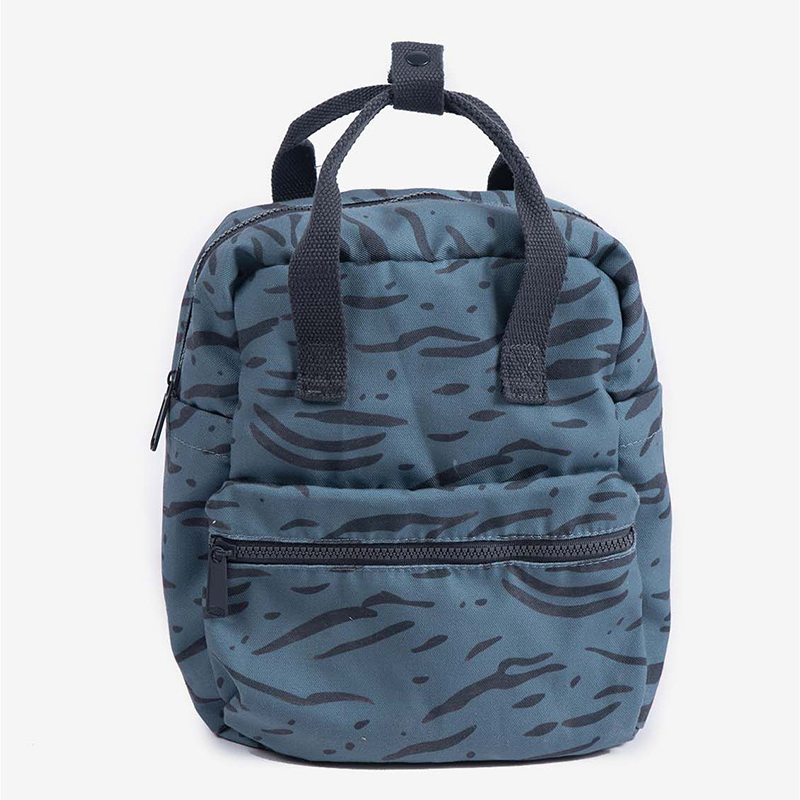 Minene Τσάντα Πλάτης Νηπίου Mini Cotton Backpack Blue Zebra