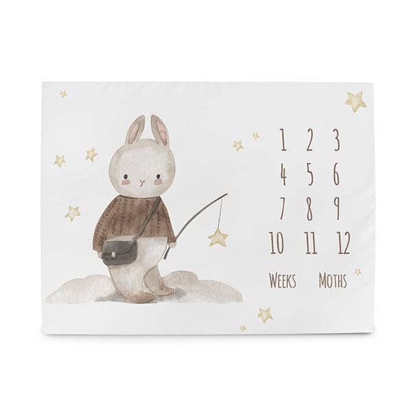 Ceba Baby Χαλάκι Φωτογράφισης Milestone Dreamer Rabbit