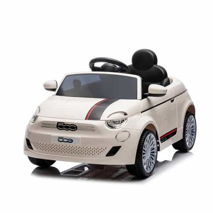 FIAT 500 12V Ηλεκτροκίνητο Παιδικό Αυτοκίνητο με Χειριστήριο 3+ ετών Λευκό